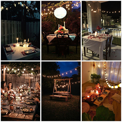 Un dîner de Saint-Valentin de une à plusieurs personne